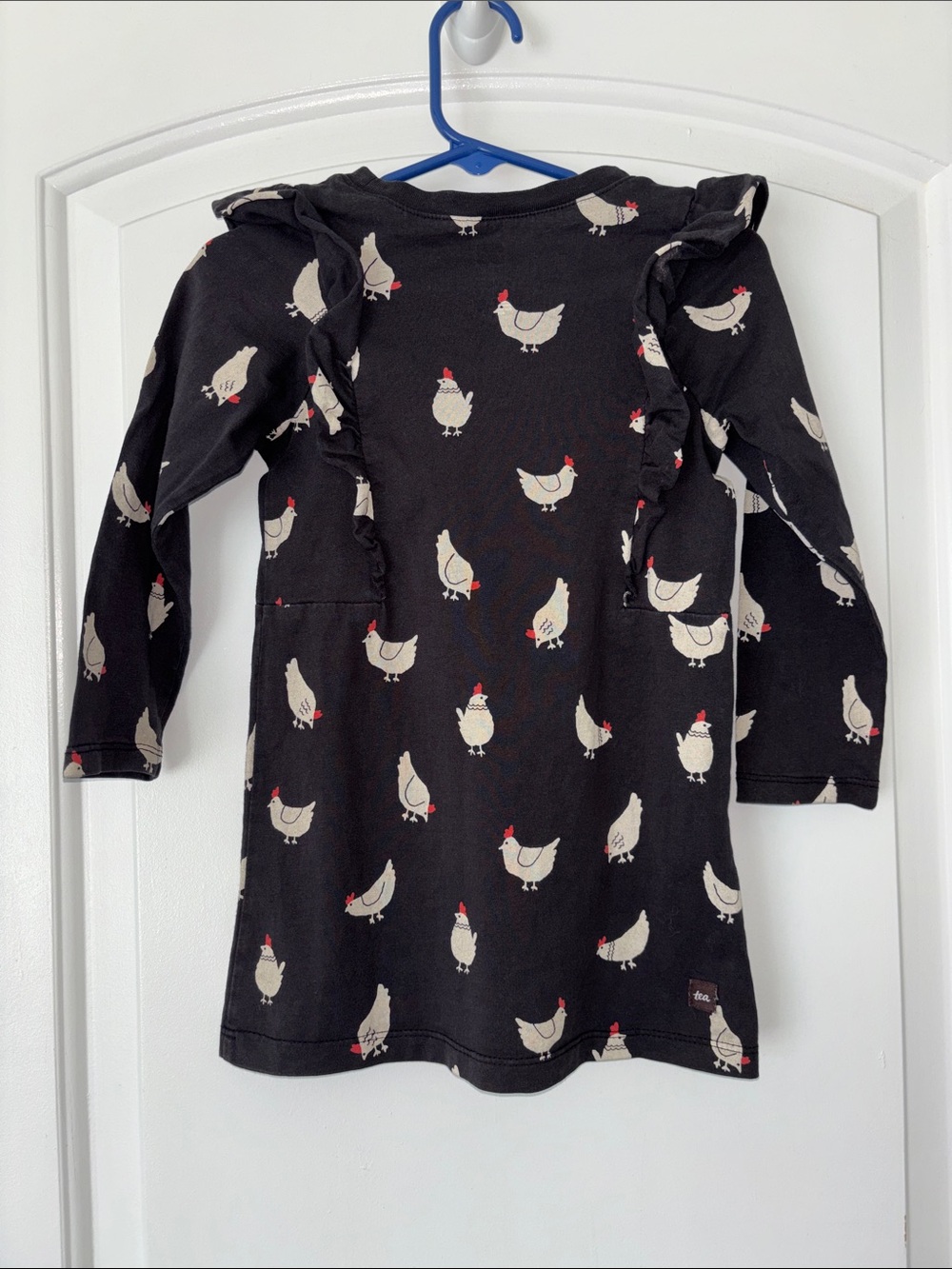 Tea Collection Chicken Ruffle dress 3 - Picture 5 of 7